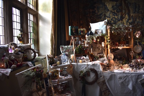 Festive stall at Haddon Hall Christmas market